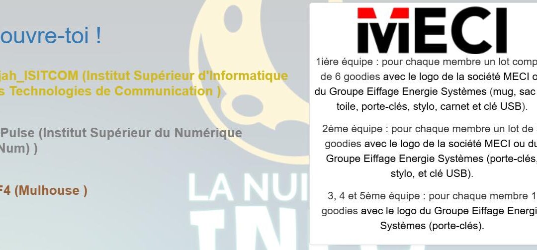 Nuit de l’Informatique 2025 : SupNum se distingue par plusieurs médailles
